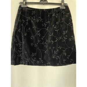 J. Crew Velvet Floral Embroidered Skirt SZ 6